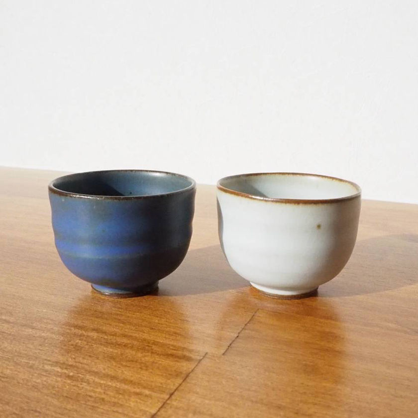 ぐいのみ(白・青)セット